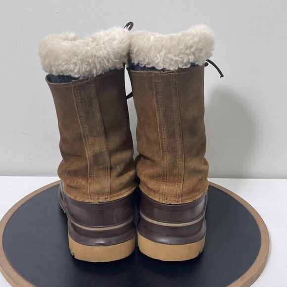 VTG SOREL Made Canada Power Kaufman Caribou Rubber Snow‎ Winter Boots Men Size 7 - Picture 8 of 11